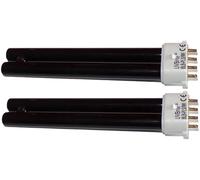 UVBrite® 2-Pack PL 9W 2G7 BLB 4-Pin [9 Watt] Long-Life 9000 Hour Blacklight Bulb for UV Bank Note Money Checker Safescan 50/70
