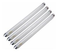 UVBrite 4-Pack BL-T8/10W 10W 368nm T8 UV Lamps for Fly Killers (G13 Base) 13in Replacement