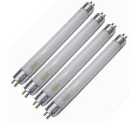 UVBrite 4-Pack T5 4W BL Fly Killer Replacement Bulb | Upgraded 368nm 6in (150mm) 4 Watt UV Tubes for Insect Mosquito Bug Zapper