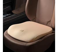 UVCMDUI Car Seat Cushion, Universal Adult Booster Seat for Car, 2in Memory Foam Seat Cushion Soft Comfort Seat Pads Non-Slip Office Chair Wheelchair Cushion for Home or Car Use,Beige