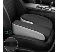 UVCMDUI Wedge Seat Cushion for Car Truck Driver to Raise Height 4in, Portable Memory Foam Car Seat Cushions for Short People Driving, Adult Booster Seat for Car with Strap,Black