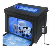 uvcoolplunge Large UV Sanitizer Box, 36L Portable Sanitizing and Cleaning Machine with 3-Level Timer, O-zone Foldable UV Cleaner Box for Household Use Like Phone, Towel, Key, Etc. with O-zone