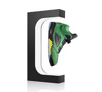 UVEHAS Floating Shoe Display Magnetic Levitation Sneaker Stand with LED Light Rotating Levitating Holder Rack for Shoes Collectors Advertising Exhibition Store Show Home Decoration, Black