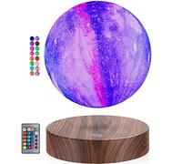 UVEHAS Floating Spinning Moon Lamp - Levitating Galaxy Lamp Rotating Magnetic Levitation 16 Colors LED Moon Light 3D Printing Night Lights for Room Office Desk Decor, Christmas Gifts