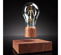 UVEHAS Levitating Light Bulb Lamp, 360 Degree Rotation Floating LED Light with Touch Control Magnetic Levitation Night Lights Desk Lamp Decorative for Office Home Room, Creative Gift