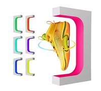 UVEHAS Levitating Shoe Display, Floating Rotating Sneaker Stand, Magnetic Levitation Shoe Rack with 16 Colors LED Light for Gifts Shoes Collectors Store Advertising Exhibition Home Decor
