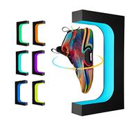 UVEHAS Levitating Shoe Display Stand, Floating Sneaker Stand with Remote 16 Colors LED Light Rotating Magnetic Levitation Shoe Rack for Home Decor Store Advertising Exhibition Shoes Collectors