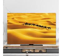Uvency Autumn Forest/Fallen Leaves/Desert Camel Landscape Waterproof Thickening Tv Cloth/Computer Cover Desktop/Wall Hanging/Curved Screen/Tv Cover Living Room E,Color:Vs)/Vs/32In(80 * 50Cm)