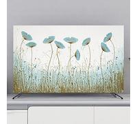 Uvency Dust-Proof Tv Cover 22"-80" Tv Protector for Flat Curved Screens Polyester Landscape Print Indoor Modern Televisions Cover,Color:B.)/Vs/49-53In(118 * 70Cm)