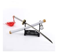 Uvency One Piece Sword Replicas，Zoro’S Miniature Sword Letter Opener/with Sheath and Stand Katana Keychain/Zinc Alloy Material/Anime Fans & Collectors, Yubashiri/Wado Ichimonji