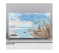 Uvency Universal 32-85In Tv Cover Monitor Cover LCD Led Wall-Mounted Curved Screen Cover Plasma Tv Screen Protector Cloth Indoor Deco/Cd114/75In