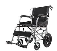 Uvency Wheelchair Transit Travel Chair-Bee Net Foldable Lightweight Elderly Disabled Trolley Portable Travel Scooter 12 inch Small Wheel Paragraph Blue/Black/59 * 83 * 90Cm