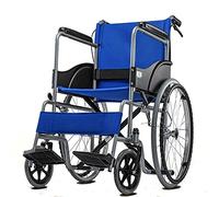 Uvency Wheelchair Transit Travel Chair-Household Easy Folding Light Old Man Trolley Small Portable Travel Elderly Disabled/D/62 * 93 * 88Cm