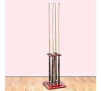 Uvency Wooden Billiard Cue Cue Holder, Pool Cue Shelf, Holds 4 Cues, Free-Standing Pool Cue Holder for School Home Club, Easy to Move and Place/a/30X30X55Cm