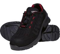 Uvex 1 Duo low shoe S1 - safety shoe for light areas - sporty, light & flexible - black, red - size 42