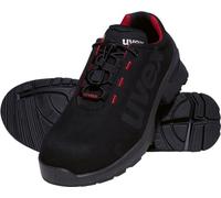 Uvex 1 Duo low shoe S2 - safety shoe for light areas - sporty, light & flexible - black, red - size 44
