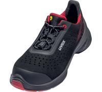 Uvex 1 G2 Halbschuhe S1P 68372 Schwarz, Rot (68372)
