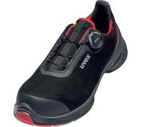 Uvex 1 G2 Halbschuhe S3 68402 Schwarz, Rot (68402)