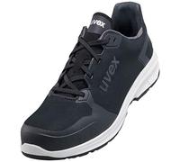 Uvex 1 Sport S1 ESD SRC Safety Trainers - Metal-Free Toe Cap, Slip Resistant, Anti-Static - Work Protection Shoes, 12 (47 EU) Black