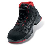 Uvex 1 Work Boots - Safety Shoes S1 - Width 10 - Size 4 Black Red