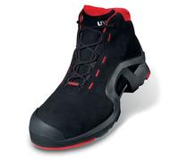 Uvex 1 X-Tended Support S3 Non Metallic Toe Protection Lace Up Boot 1Pr Black/Red 5 UV8517205