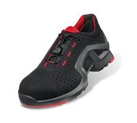 uvex Damen 1 x-tended Support Safety Shoes - S1 SRC, Red/Black - Size 10