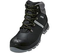 Uvex 2 Construction S3 SRC Men's Waterproof Leather Safety Boots Metal Free Boots, Black, 11 UK