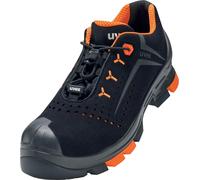 Uvex 2 Halbschuhe S1P 65012 Schwarz, Orange (65012)