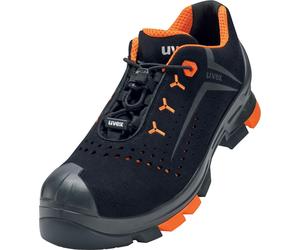 Uvex 2 Halbschuhe S1P 65012 Schwarz, Orange (65012)