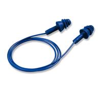 uvex Ear Plugs Whisper+ (UV2111239) Detectable, Reusable with Cord Blue Pack of 50