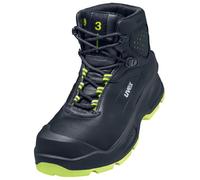 (Black/Yellow, 10 UK) uvex 3 Safety Boots S3 100% Metal-Free ESD Rated