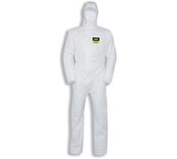 Uvex 5/6 Air Chemical-Protective Suit - White Disposable Coverall - Against Solid Particulates M