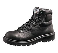 UVEX 8458.9-6 Clyde Lace-up Safety Boot with Hydroflex 3D Foam Insole, S2, EU 39, Size 6, Black