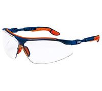 Uvex 9160065 Protection Glasses, i-vo, Clear, Blue/Orange