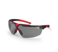 Uvex 9190286 Safety Glasses, i-3, 23%, Graphite/Red, Grey