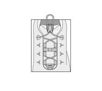 Uvex 95912 Elastic Shoelaces with Quick Release Black Width 1 Pair