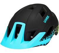 uvex Access - Lightweight Mountain Bike Helmet for Men & Women - Individual Fit - Optimized Ventilation - Black Aqua Lime Matt - 52-57 cm