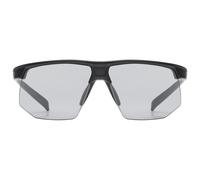 Uvex aerios V - sports glasses for adults - 100% UVA-, B, C protection - contrast enhancing - black matt/smoke - one size