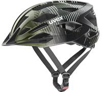 uvex air wing 2 cc - lightweight bike helmet for children - individual size adjustment - optimized ventilation - dark olive-black matt - 52-57 cm