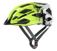 uvex air wing 2 - lightweight bike helmet for children - individual size adjustment - optimized ventilation - neon yellow-black - 52-57 cm