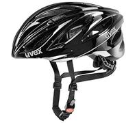 uvex Boss Race - Secure Performance Bike Helmet for Men & Women - Individual Fit - Optimized Ventilation - Black - 52-56 cm