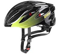 uvex Boss Race - Secure Performance Bike Helmet for Men & Women - Individual Fit - Optimized Ventilation - Lime - Anthrazit - 52-56 cm