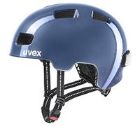 uvex City 4 Mini me - Lightweight City Bike Helmet for Men & Women - incl. LED Light - Individual Fit - Midnight-Berry - 58-61 cm