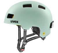 uvex city 4 MIPS - lightweight city helmet for women and men - MIPS system - includes LED light - light jade matt - 55-58 cm