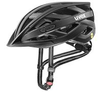 uvex city i-vo MIPS - lightweight city bike helmet for men & women - MIPS system - incl. LED light - black matt - 52-57 cm