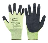 uvex Cut Resistant Gloves, HPE Coated, Lime/Anthracite, Size 10