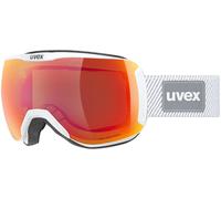 UVEX DOWNHILL 2100 CV PLANET Skibrille matt weiss-Glas rot versp. uni