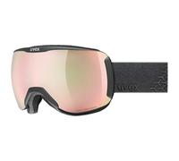 Uvex Downhill 2100 Cv - Ski Goggles For Adults - Filter Category 2 - Contrast Enhancing - Black Sl/Rose-Gree - One Size
