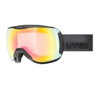 uvex Downhill 2100 V - Ski Goggles For Adults - Photochromic - Contrast Enhancing - Black M.Dl/Rainb-Cl - One Size