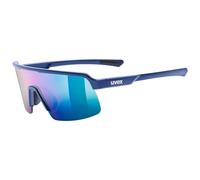 Uvex dyrt jr. - lightweight, stylish sports sunglasses with mirrored lens, soft nose pads and soft temples for kids - blue matte/mirror green - one size